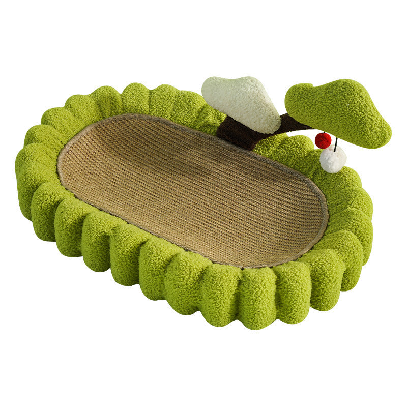 PawsCube - New Cat Scratch Board Cat Scratch Pad Wear Resistant Scratch Resistant Cat Bed Money Tree Cat Toy
